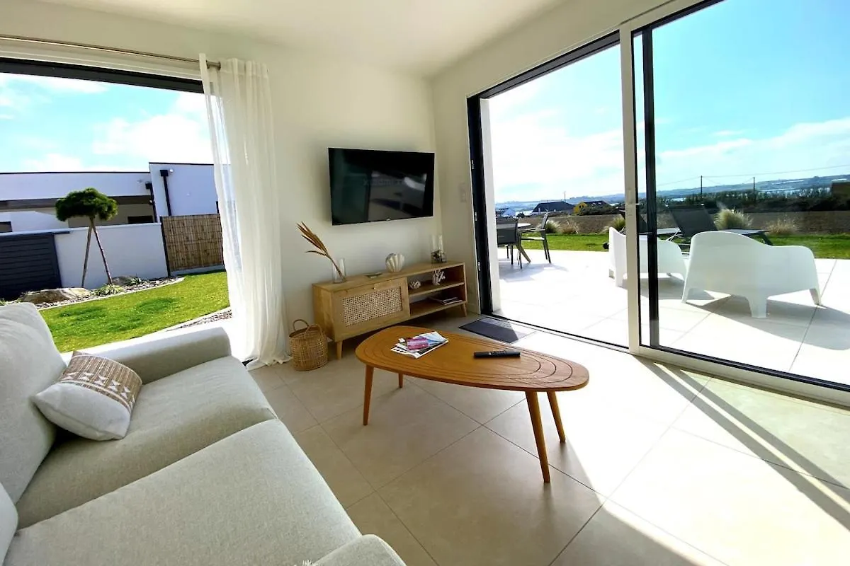 Nyaraló Villa 6 People, Spa And Sea View Carantec Franciaország
